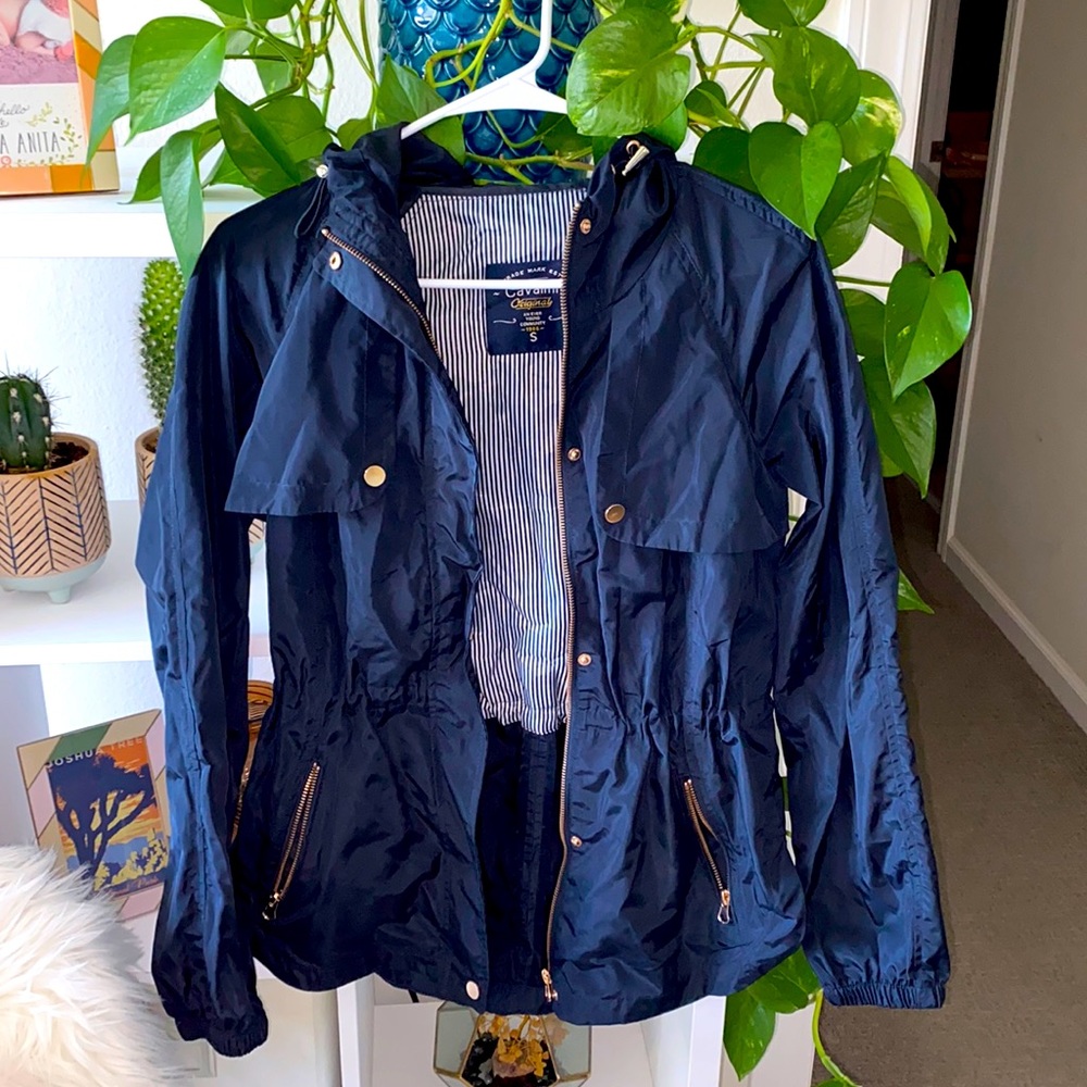 NEW Cavalini waterproof hooded rain coat jacket